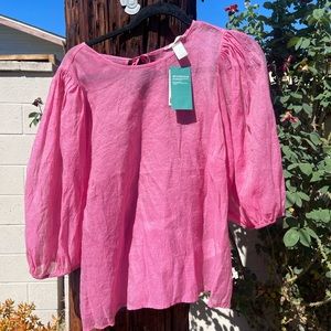 Pink puffy sheer too